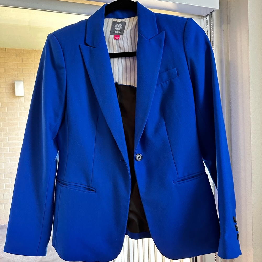Vince camuto size 2 blazer in cobalt blue
